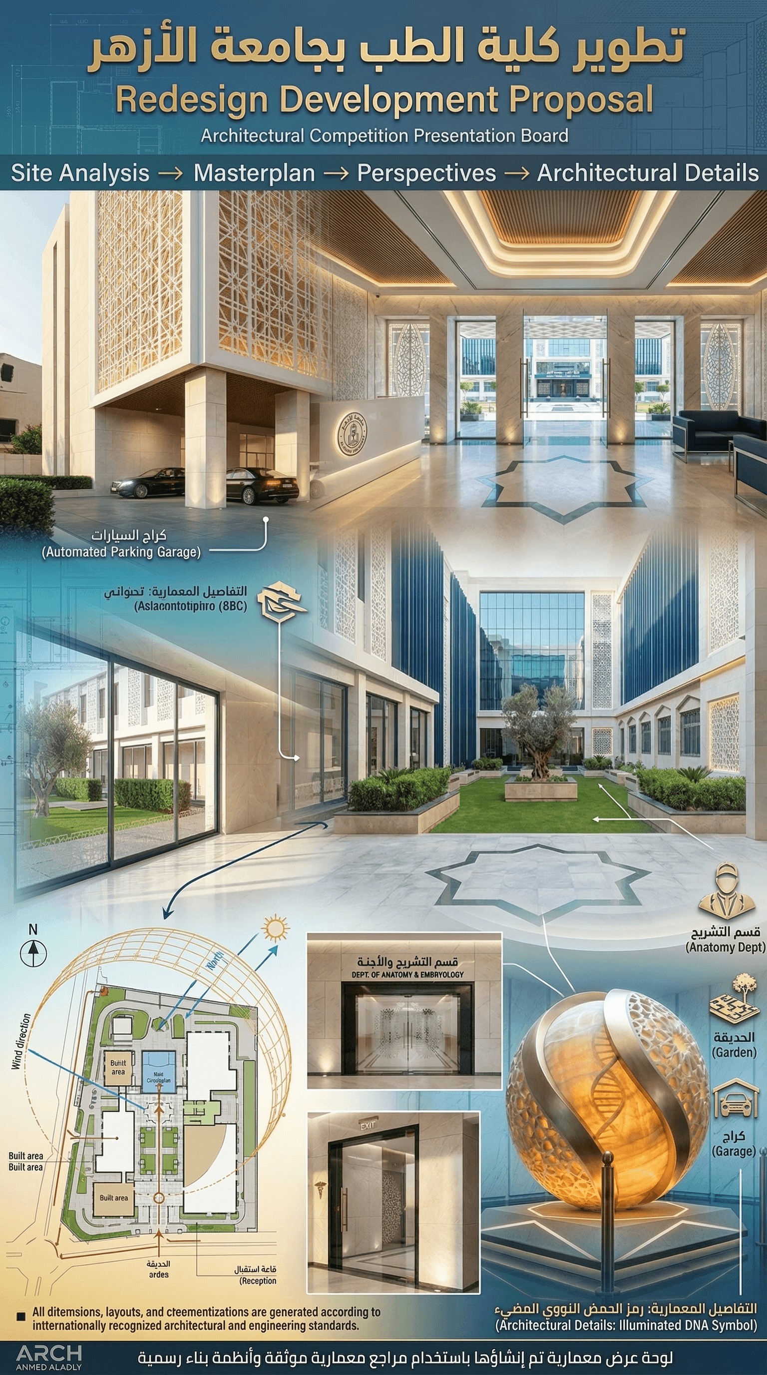 دراسة نفاذية الضوء للفناء